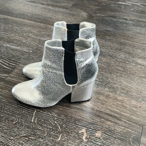 Silver and black MIA booties size 6! Barely worn